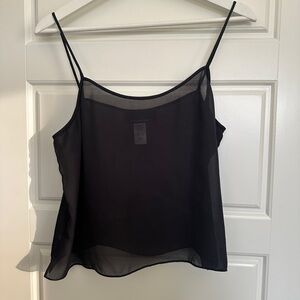 Jones New York Black Sleeveless Backless Camisole